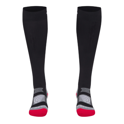 PRESSIO - Compression Sock - Black/Red